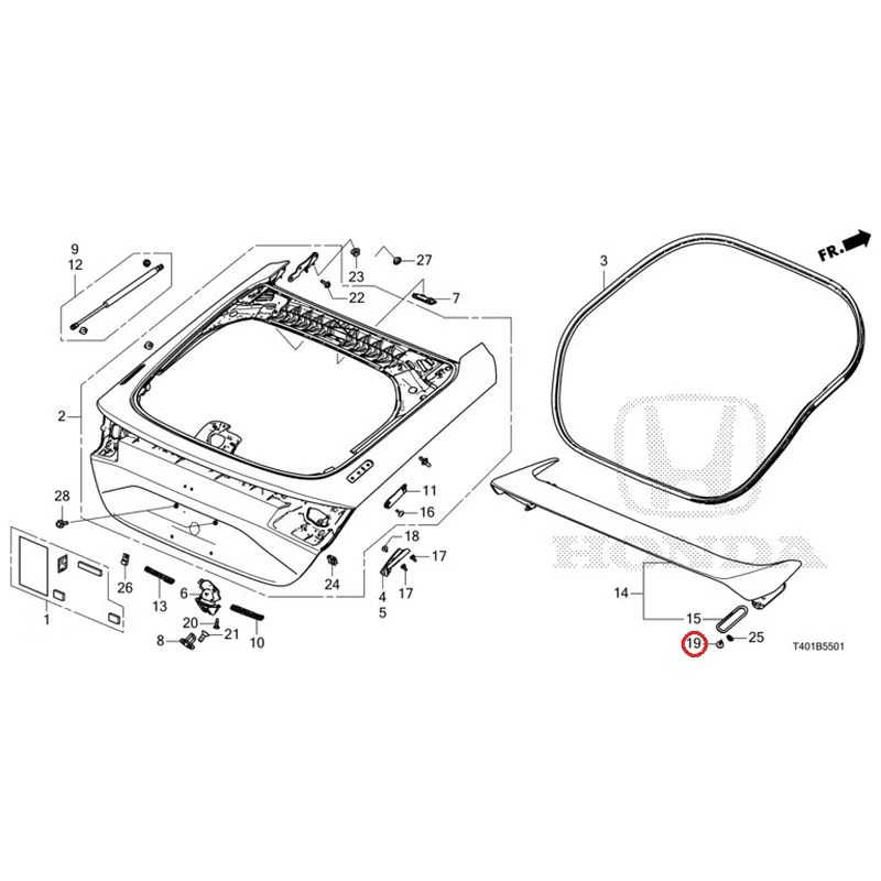 [NEW] JDM HONDA CIVIC FL5 2023 Tailgate (Type R) GENUINE OEM - Image 20