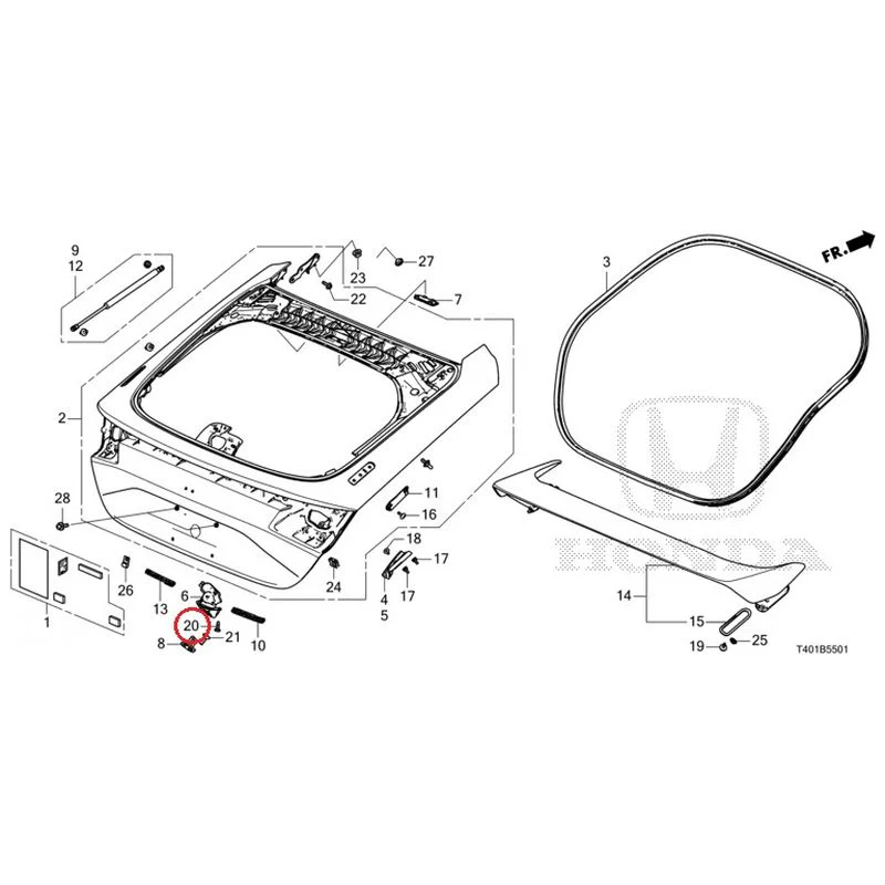 [NEW] JDM HONDA CIVIC FL5 2023 Tailgate (Type R) GENUINE OEM - Image 21