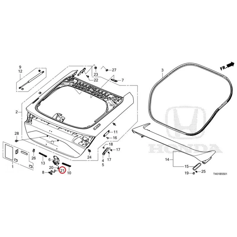[NEW] JDM HONDA CIVIC FL5 2023 Tailgate (Type R) GENUINE OEM - Image 22