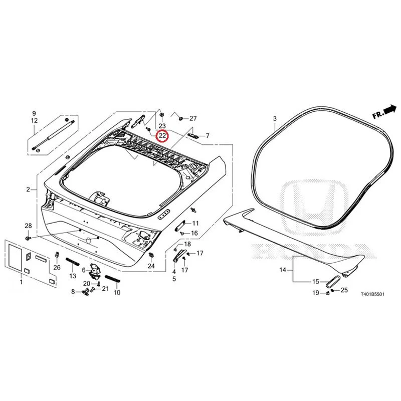 [NEW] JDM HONDA CIVIC FL5 2023 Tailgate (Type R) GENUINE OEM - Image 23