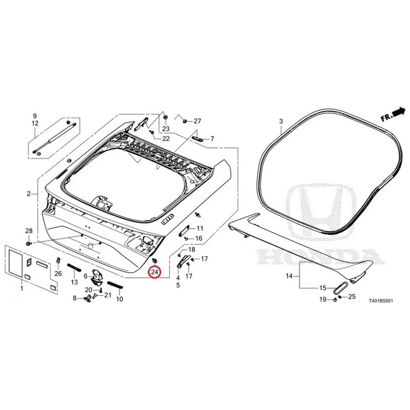 [NEW] JDM HONDA CIVIC FL5 2023 Tailgate (Type R) GENUINE OEM - Image 25
