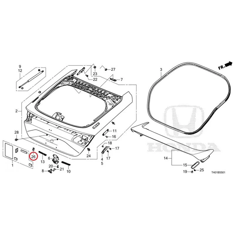 [NEW] JDM HONDA CIVIC FL5 2023 Tailgate (Type R) GENUINE OEM - Image 27