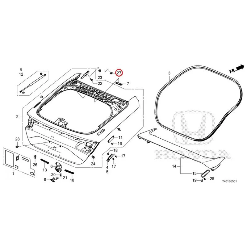 [NEW] JDM HONDA CIVIC FL5 2023 Tailgate (Type R) GENUINE OEM - Image 28