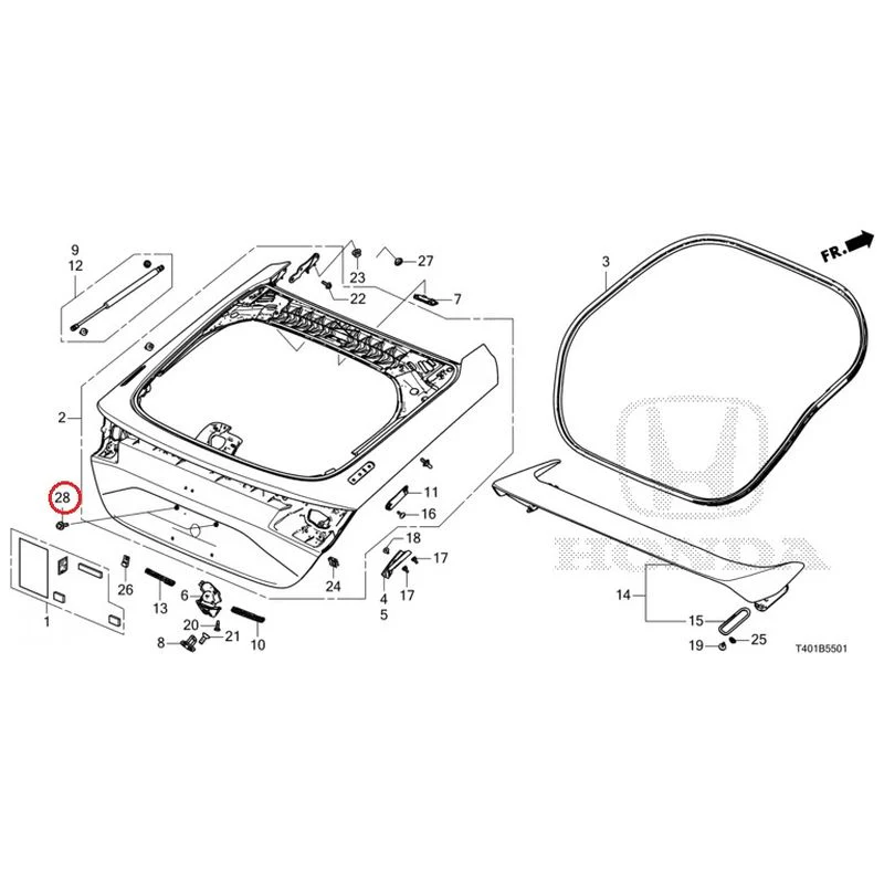 [NEW] JDM HONDA CIVIC FL5 2023 Tailgate (Type R) GENUINE OEM - Image 29