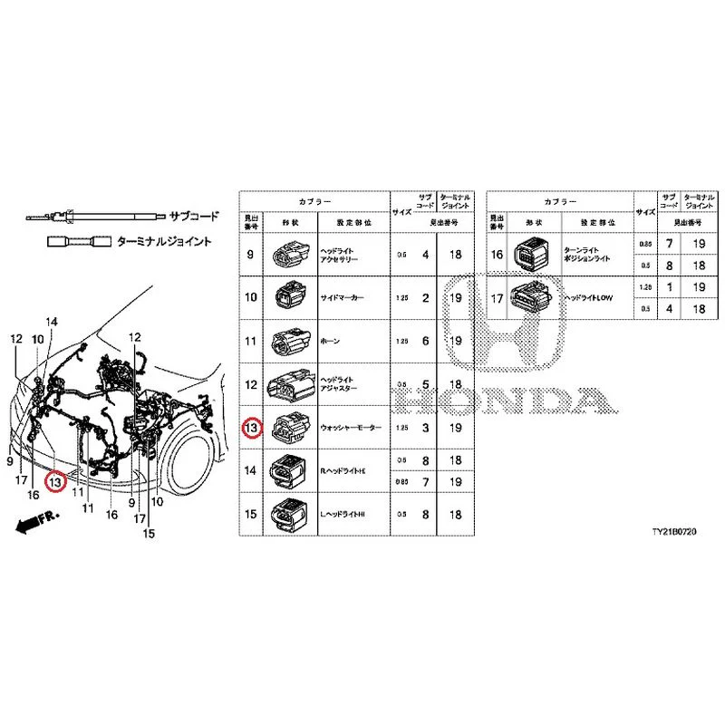 [NEW] JDM HONDA LEGEND HYBRID KC2 2016 Electrical Connector (Front)(100/110/500/510) GENUINE OEM - Image 14