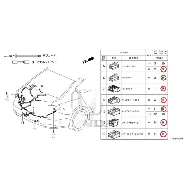 [NEW] JDM HONDA LEGEND HYBRID KC2 2016 Electrical Connector (Rear) GENUINE OEM - Image 10