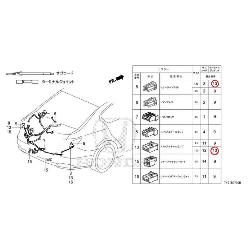 [NEW] JDM HONDA LEGEND HYBRID KC2 2016 Electrical Connector (Rear) GENUINE OEM - Image 11