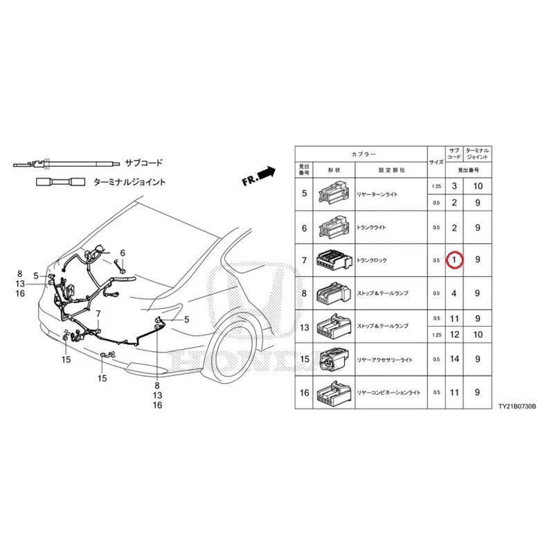 [NEW] JDM HONDA LEGEND HYBRID KC2 2016 Electrical Connector (Rear) GENUINE OEM - Image 2
