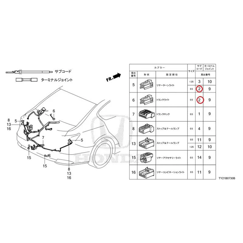 [NEW] JDM HONDA LEGEND HYBRID KC2 2016 Electrical Connector (Rear) GENUINE OEM - Image 3