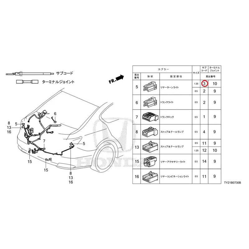 [NEW] JDM HONDA LEGEND HYBRID KC2 2016 Electrical Connector (Rear) GENUINE OEM - Image 4