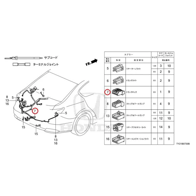 [NEW] JDM HONDA LEGEND HYBRID KC2 2016 Electrical Connector (Rear) GENUINE OEM - Image 8