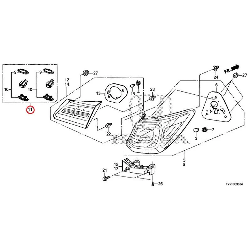 [NEW] JDM HONDA LEGEND HYBRID KC2 2016 Tail Light/License Light (100/110/500/510) GENUINE OEM - Image 10