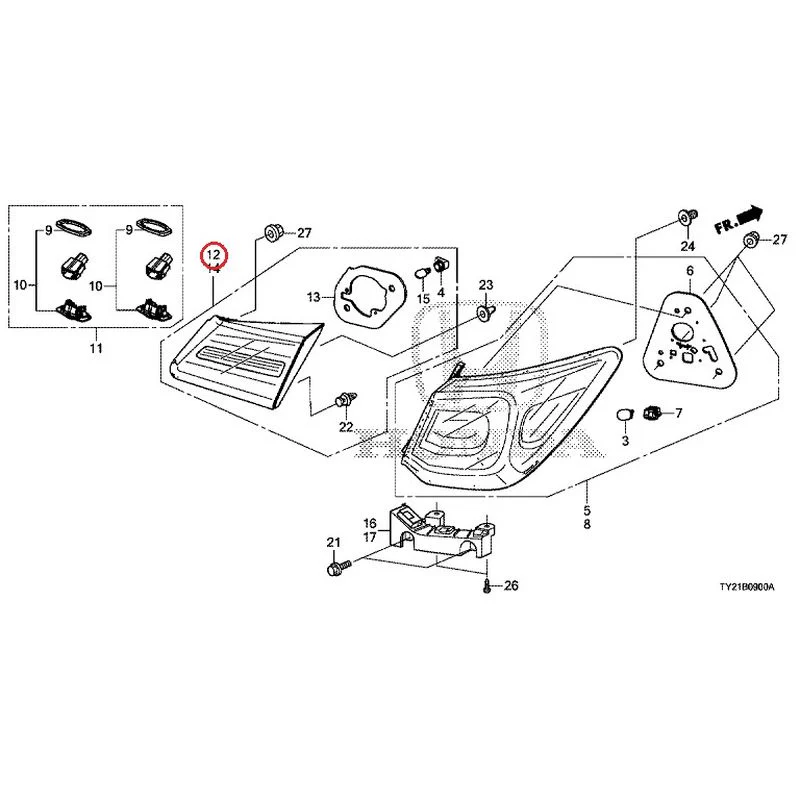 [NEW] JDM HONDA LEGEND HYBRID KC2 2016 Tail Light/License Light (100/110/500/510) GENUINE OEM - Image 11