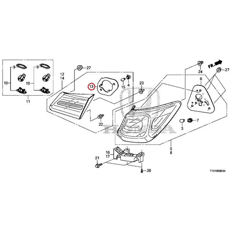 [NEW] JDM HONDA LEGEND HYBRID KC2 2016 Tail Light/License Light (100/110/500/510) GENUINE OEM - Image 12