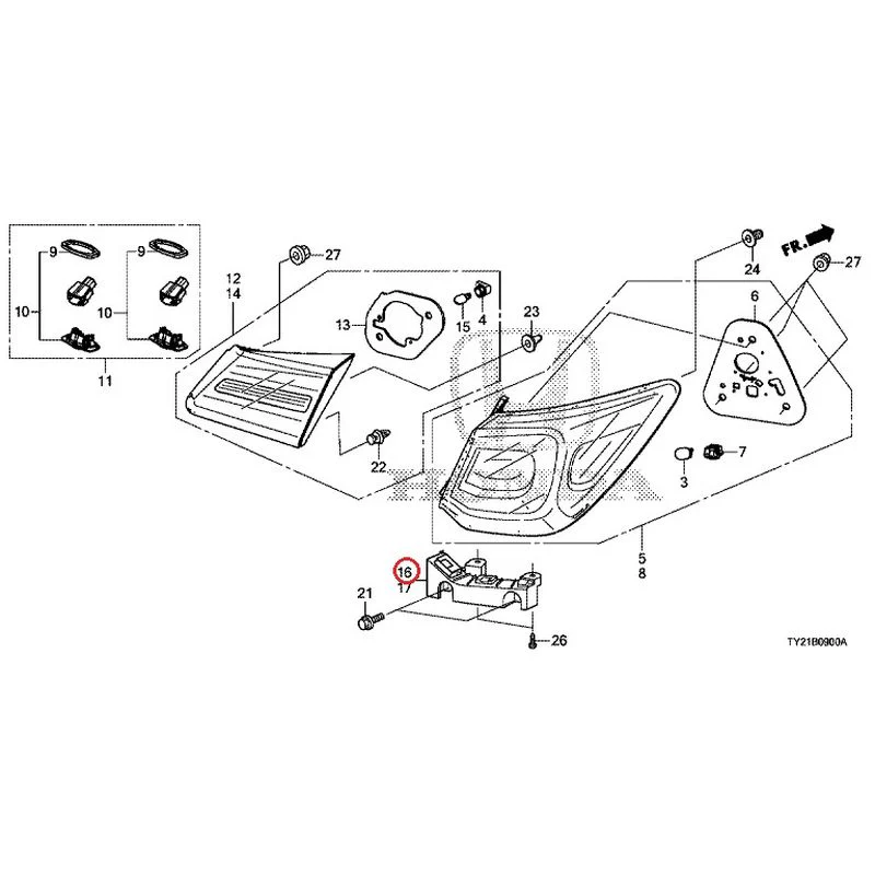 [NEW] JDM HONDA LEGEND HYBRID KC2 2016 Tail Light/License Light (100/110/500/510) GENUINE OEM - Image 15