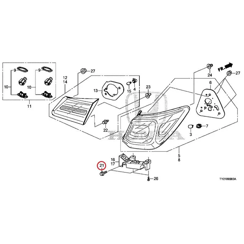 [NEW] JDM HONDA LEGEND HYBRID KC2 2016 Tail Light/License Light (100/110/500/510) GENUINE OEM - Image 17