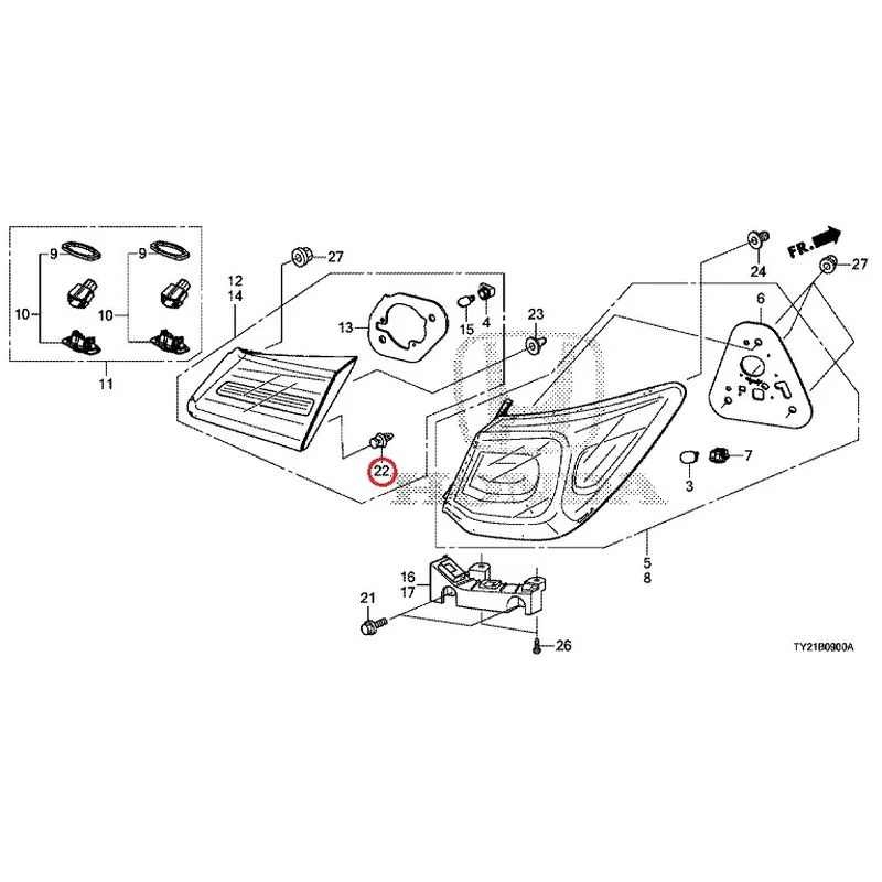 [NEW] JDM HONDA LEGEND HYBRID KC2 2016 Tail Light/License Light (100/110/500/510) GENUINE OEM - Image 18