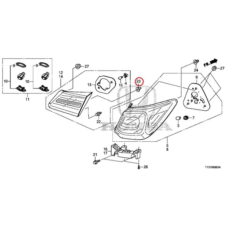 [NEW] JDM HONDA LEGEND HYBRID KC2 2016 Tail Light/License Light (100/110/500/510) GENUINE OEM - Image 19