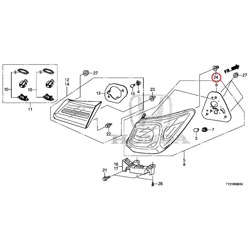 [NEW] JDM HONDA LEGEND HYBRID KC2 2016 Tail Light/License Light (100/110/500/510) GENUINE OEM - Image 20