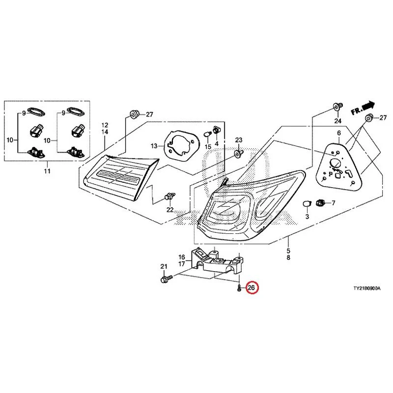 [NEW] JDM HONDA LEGEND HYBRID KC2 2016 Tail Light/License Light (100/110/500/510) GENUINE OEM - Image 21