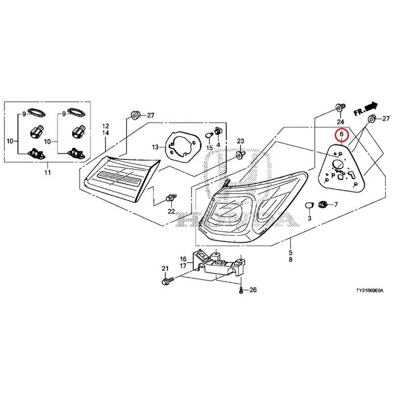 [NEW] JDM HONDA LEGEND HYBRID KC2 2016 Tail Light/License Light (100/110/500/510) GENUINE OEM - Image 5