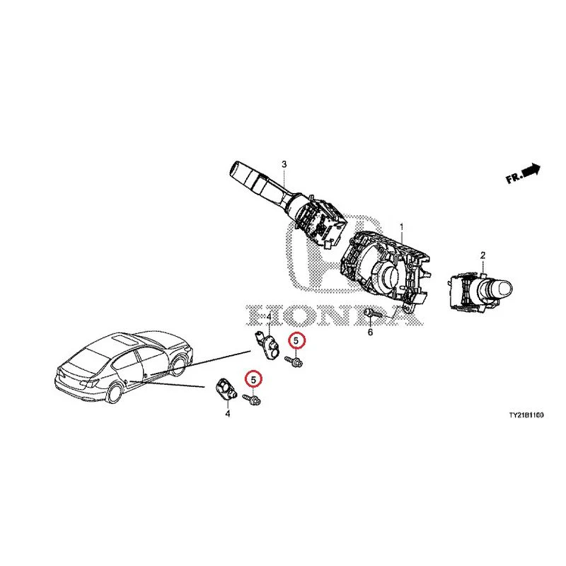 [NEW] JDM HONDA LEGEND HYBRID KC2 2016 Combination Switches GENUINE OEM - Image 6