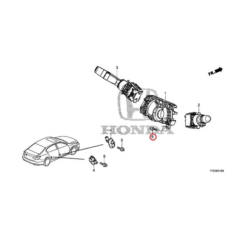 [NEW] JDM HONDA LEGEND HYBRID KC2 2016 Combination Switches GENUINE OEM - Image 7