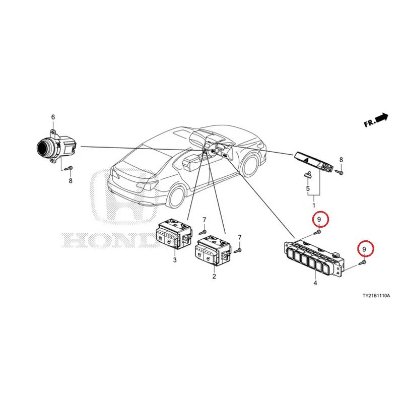 [NEW] JDM HONDA LEGEND HYBRID KC2 2016 Switches GENUINE OEM - Image 10