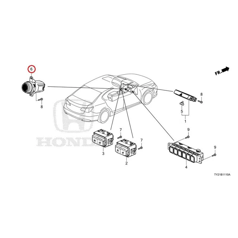[NEW] JDM HONDA LEGEND HYBRID KC2 2016 Switches GENUINE OEM - Image 7