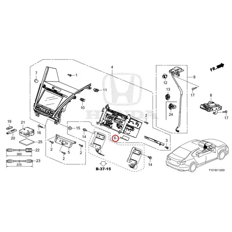 [NEW] JDM HONDA LEGEND HYBRID KC2 2016 Navigation System GENUINE OEM - Image 8