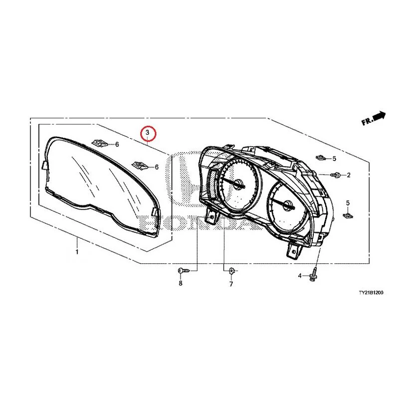 [NEW] JDM HONDA LEGEND HYBRID KC2 2016 Meter (1) GENUINE OEM - Image 5