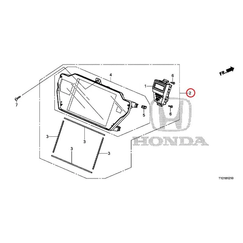 [NEW] JDM HONDA LEGEND HYBRID KC2 2016 Center Display (1) GENUINE OEM - Image 3