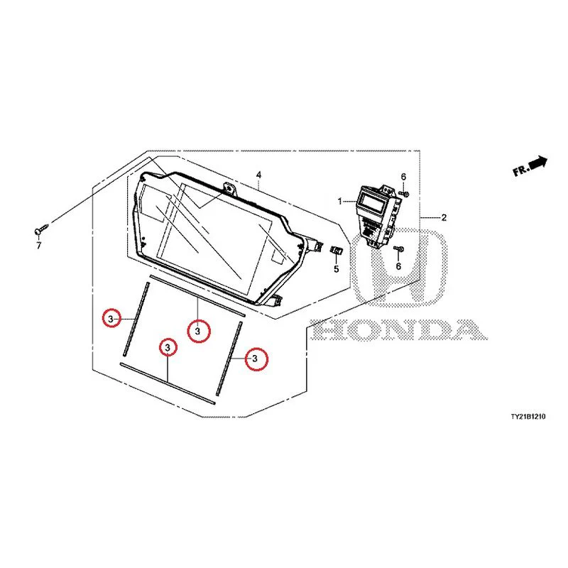 [NEW] JDM HONDA LEGEND HYBRID KC2 2016 Center Display (1) GENUINE OEM - Image 4