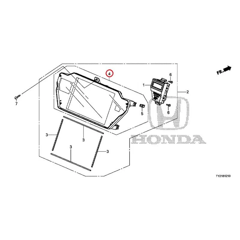 [NEW] JDM HONDA LEGEND HYBRID KC2 2016 Center Display (1) GENUINE OEM - Image 5