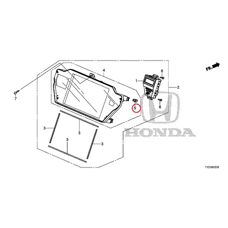 [NEW] JDM HONDA LEGEND HYBRID KC2 2016 Center Display (1) GENUINE OEM - Image 6
