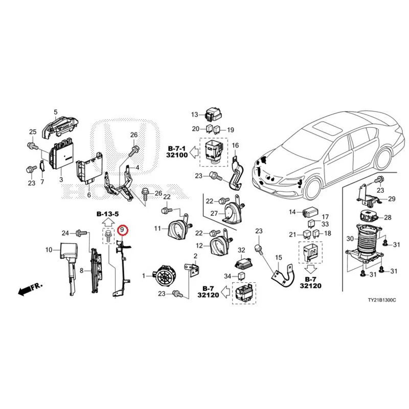 [NEW] JDM HONDA LEGEND HYBRID KC2 2016 Control Unit (Engine Compartment) (1) GENUINE OEM - Image 11