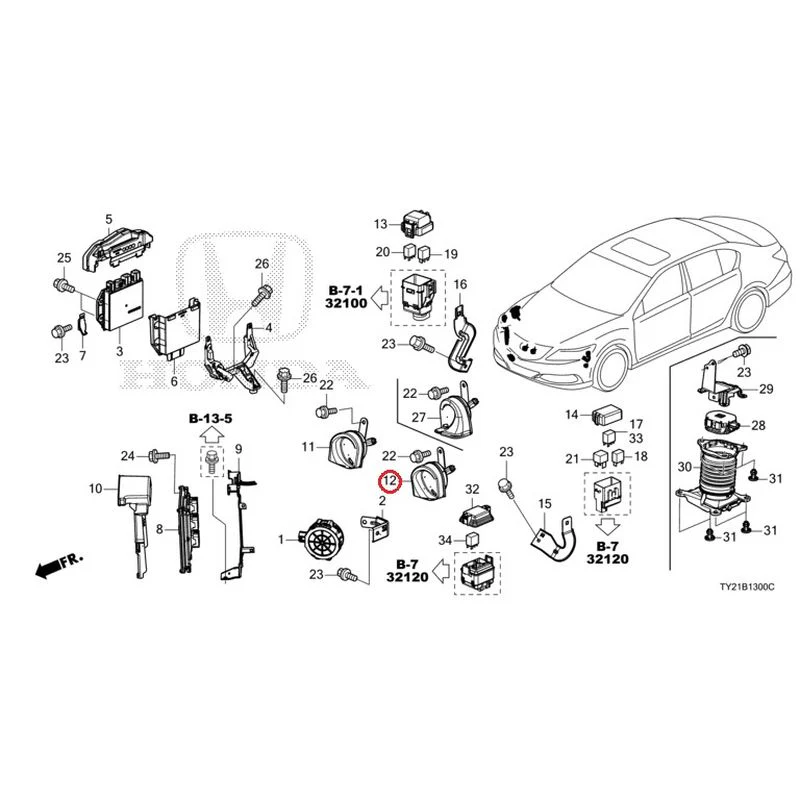 [NEW] JDM HONDA LEGEND HYBRID KC2 2016 Control Unit (Engine Compartment) (1) GENUINE OEM - Image 14
