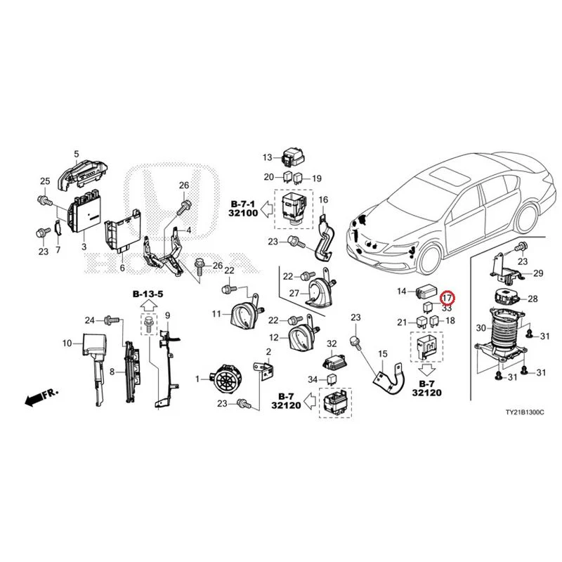 [NEW] JDM HONDA LEGEND HYBRID KC2 2016 Control Unit (Engine Compartment) (1) GENUINE OEM - Image 19