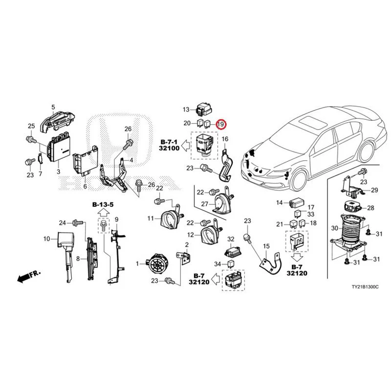 [NEW] JDM HONDA LEGEND HYBRID KC2 2016 Control Unit (Engine Compartment) (1) GENUINE OEM - Image 21