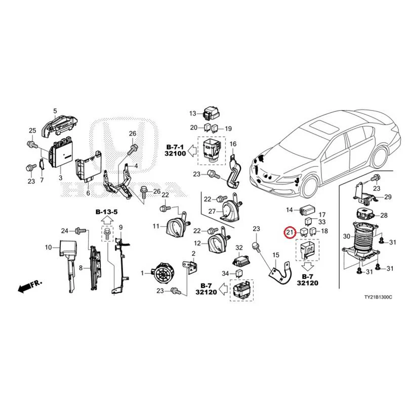 [NEW] JDM HONDA LEGEND HYBRID KC2 2016 Control Unit (Engine Compartment) (1) GENUINE OEM - Image 25