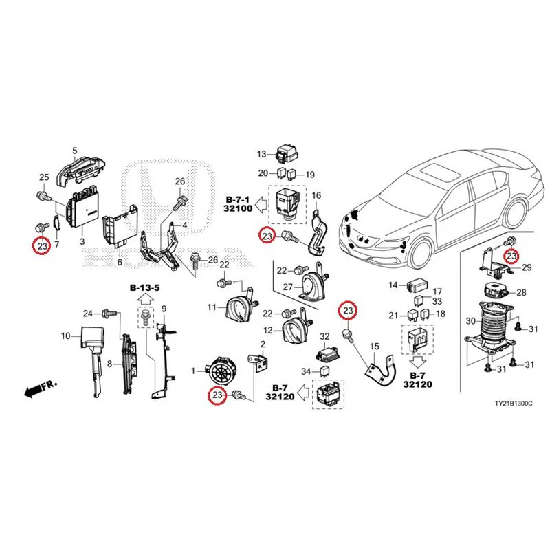 [NEW] JDM HONDA LEGEND HYBRID KC2 2016 Control Unit (Engine Compartment) (1) GENUINE OEM - Image 27