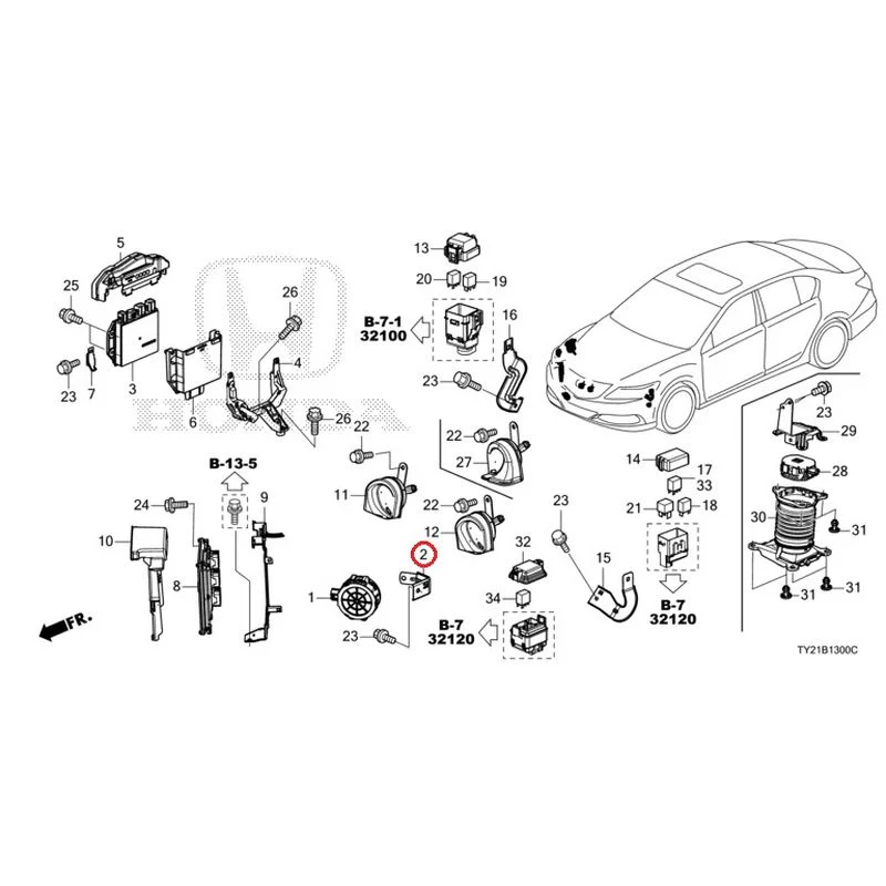 [NEW] JDM HONDA LEGEND HYBRID KC2 2016 Control Unit (Engine Compartment) (1) GENUINE OEM - Image 3