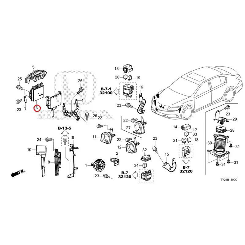 [NEW] JDM HONDA LEGEND HYBRID KC2 2016 Control Unit (Engine Compartment) (1) GENUINE OEM - Image 4