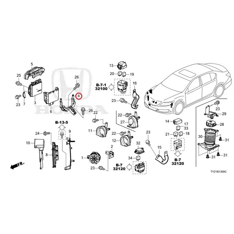 [NEW] JDM HONDA LEGEND HYBRID KC2 2016 Control Unit (Engine Compartment) (1) GENUINE OEM - Image 5