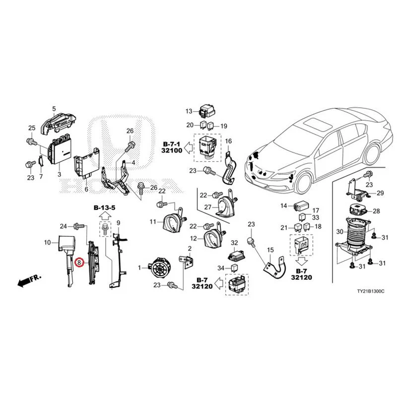 [NEW] JDM HONDA LEGEND HYBRID KC2 2016 Control Unit (Engine Compartment) (1) GENUINE OEM - Image 9
