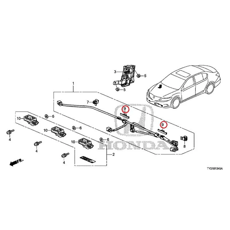 [NEW] JDM HONDA LEGEND HYBRID KC2 2016 Pop-Up Hood Sensor GENUINE OEM - Image 10