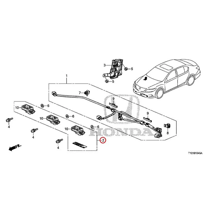 [NEW] JDM HONDA LEGEND HYBRID KC2 2016 Pop-Up Hood Sensor GENUINE OEM - Image 3