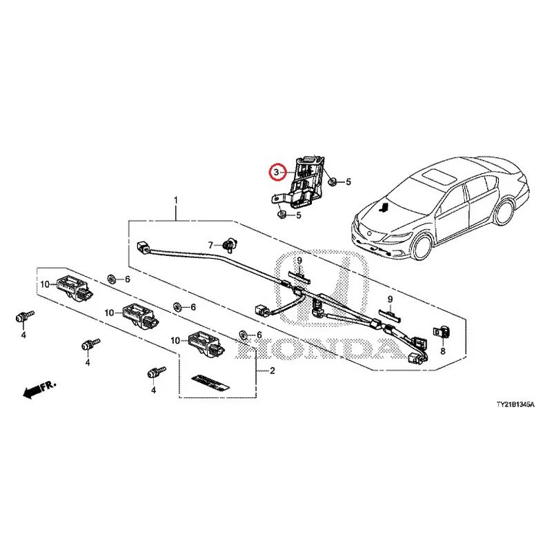 [NEW] JDM HONDA LEGEND HYBRID KC2 2016 Pop-Up Hood Sensor GENUINE OEM - Image 4