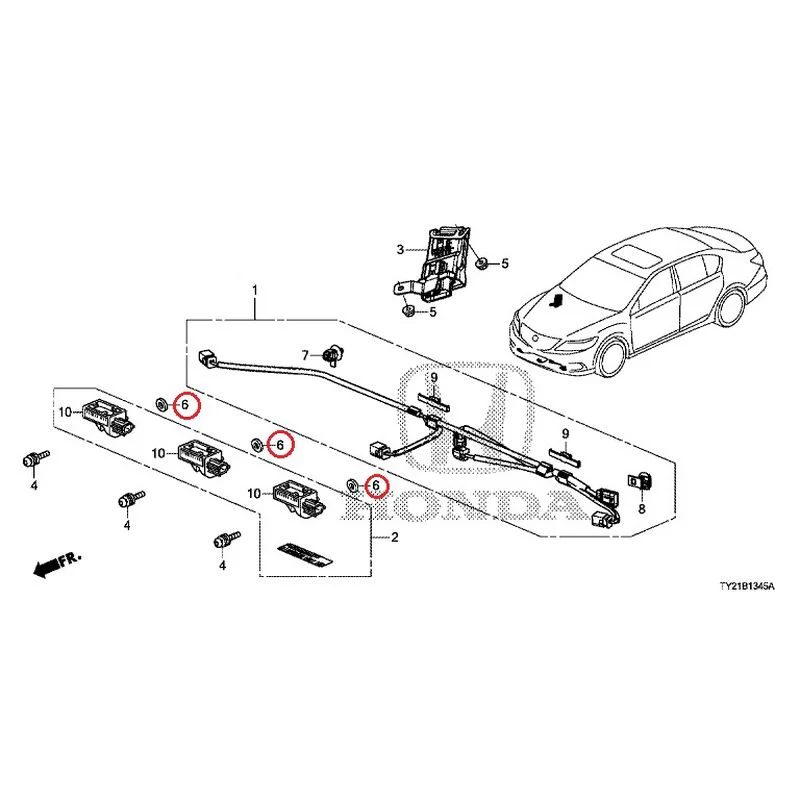 [NEW] JDM HONDA LEGEND HYBRID KC2 2016 Pop-Up Hood Sensor GENUINE OEM - Image 7