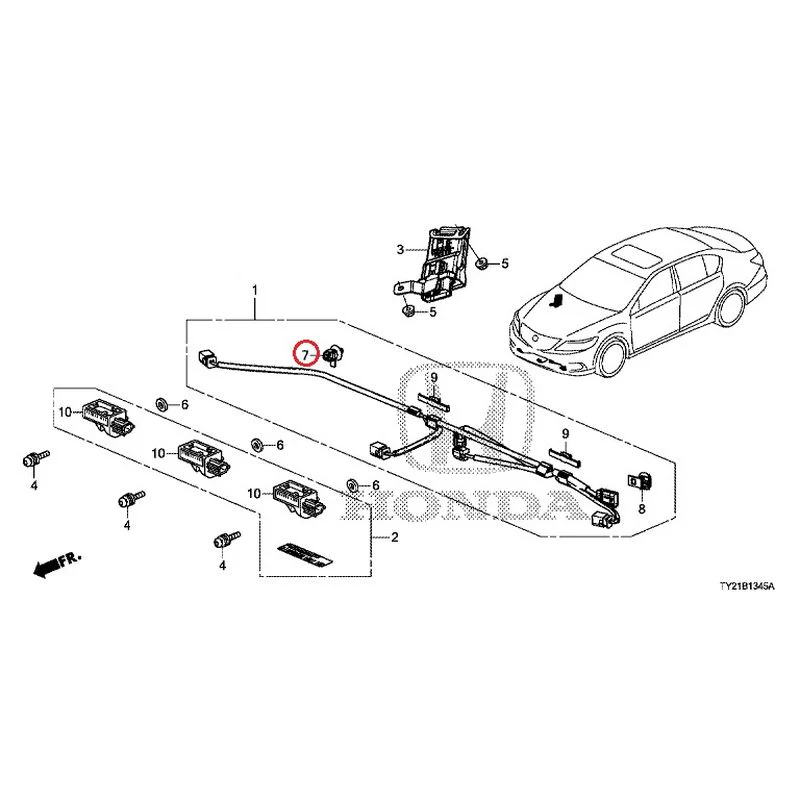 [NEW] JDM HONDA LEGEND HYBRID KC2 2016 Pop-Up Hood Sensor GENUINE OEM - Image 8
